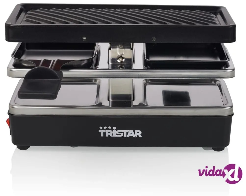 Tristar Griglia Raclette per 2 Persone RA-2741 400 W 23,8x10,4 cm Nera