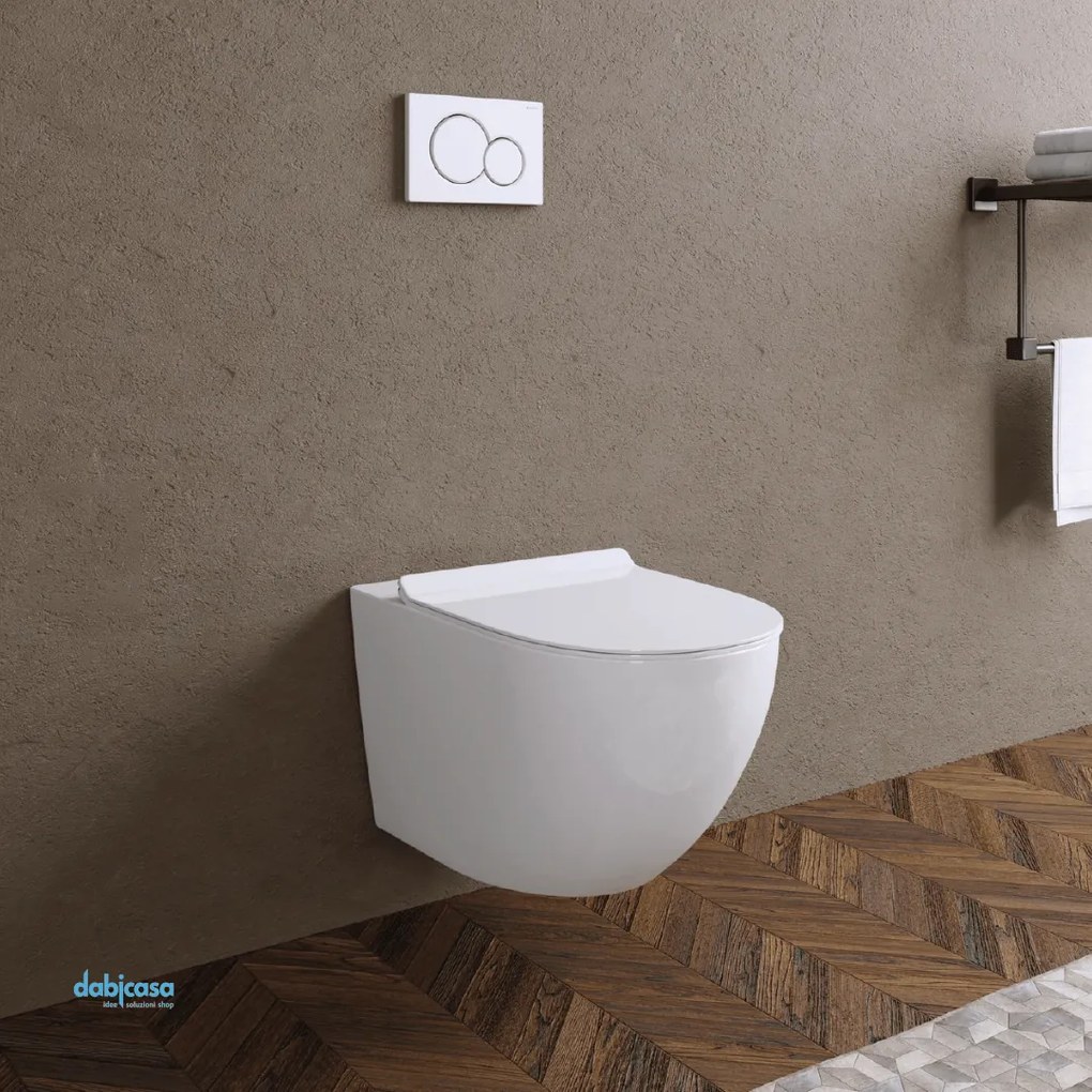 Vitra "Sento" Wc Sospeso Bianco Lucido Senza Brida