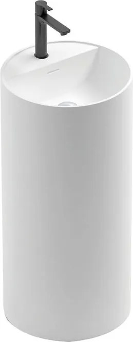 Lavabo a terra cristina technokarm lin100 diam. 44 h.87 cm bianco opaco