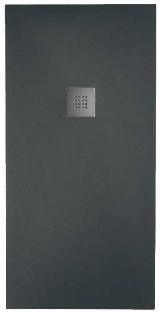 Piatto Doccia 90x190 Effetto Pietra "Tenerife" Antracite