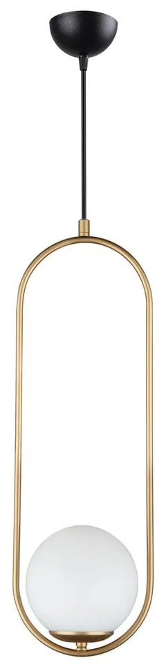 Lampada a sospensione color oro, altezza 146 cm Arch - Squid Lighting