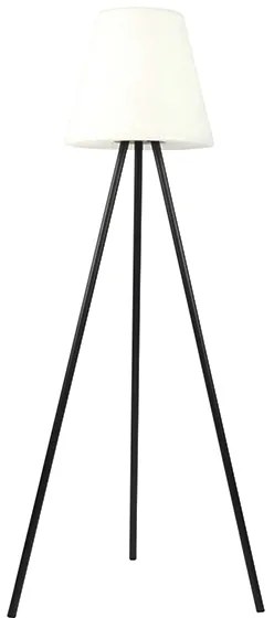 Lampada da terra per esterni moderna nera IP44 con LED solare - Virginia