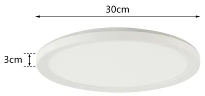 Brilagi - Lampada LED dimmerabile ULTRA SLIM 18W 230V Ø30 cm bianco + DO