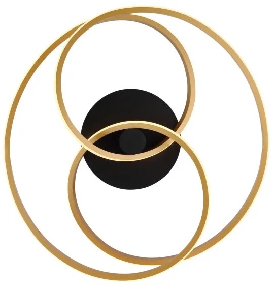 Globo 67183-40G - Lampadario a plafone LED GLYXAR LED/40W/230V oro/nero