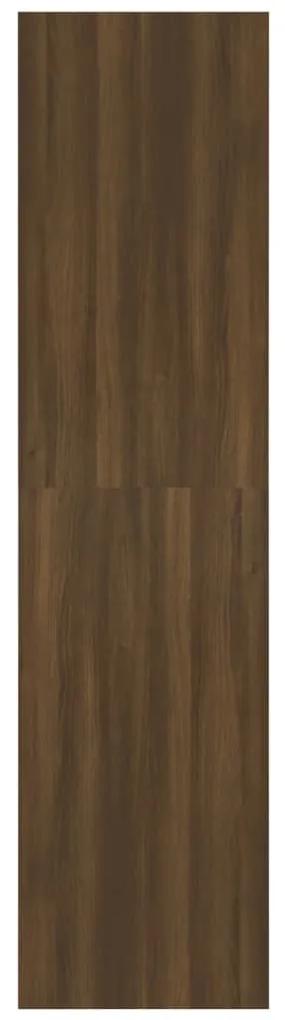 Armadio rovere marrone 100x50x200 cm in legno multistrato