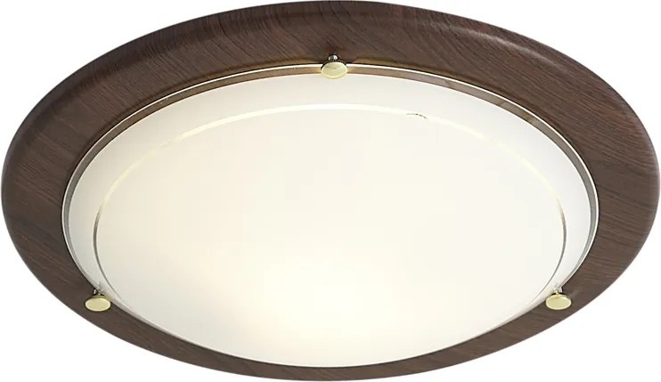 Plafoniera classica rossa con vetro bianco - Mesiac