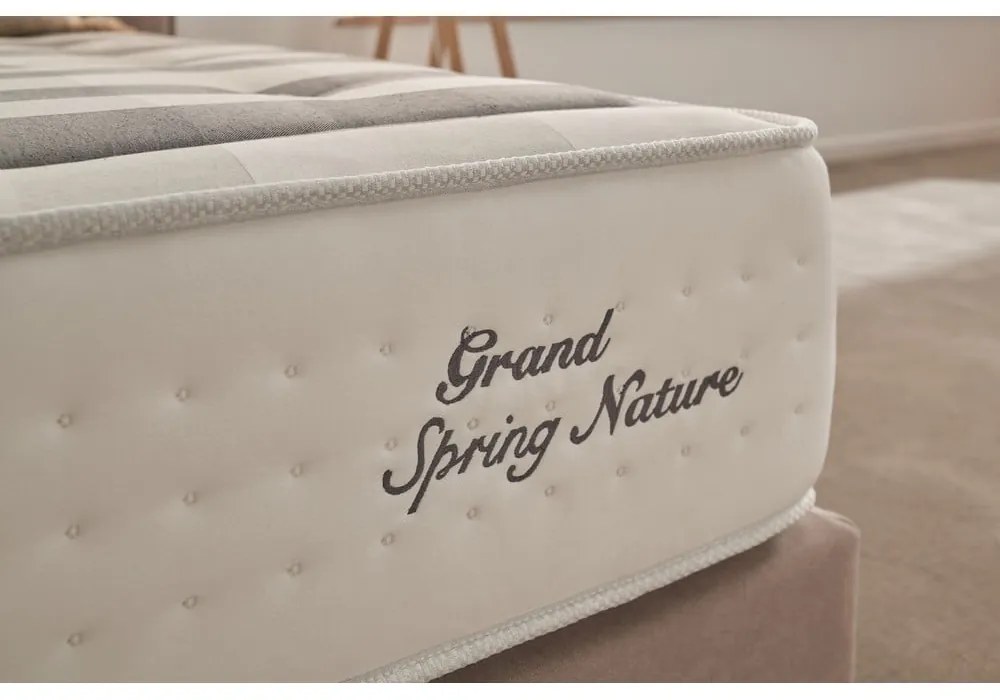 Materasso termoregolatore a molle durezza media 160x200 cm Grand Spring Nature - Moonia