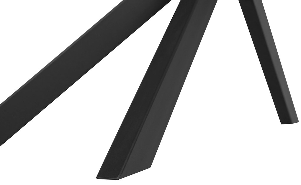 Tavolo da pranzo legno scuro e nero 140 x 80 cm SPECTRA Beliani
