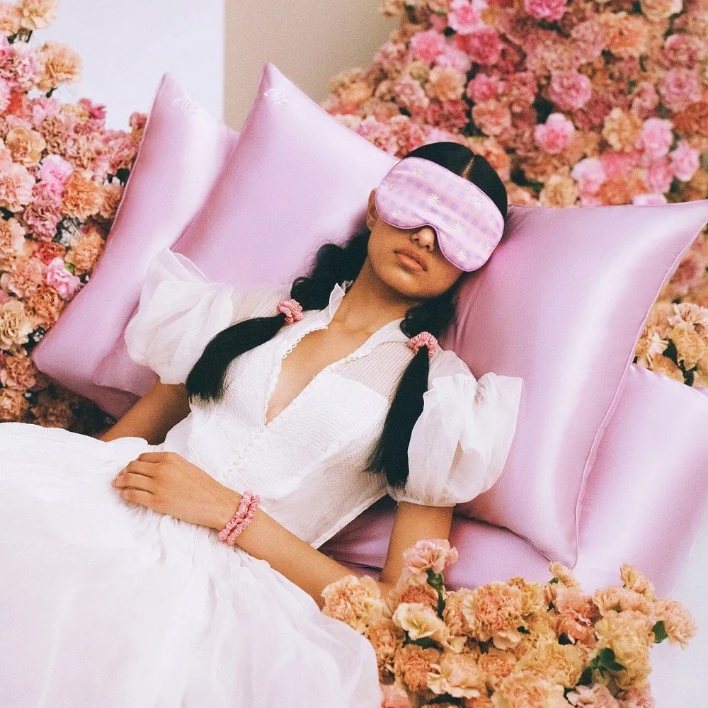 Federa per cuscino in seta 51x76 cm Wildflower – slip