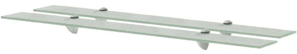 Mensole Galleggianti 2 Pz İn Vetro 90x10 Cm 8 Mm /