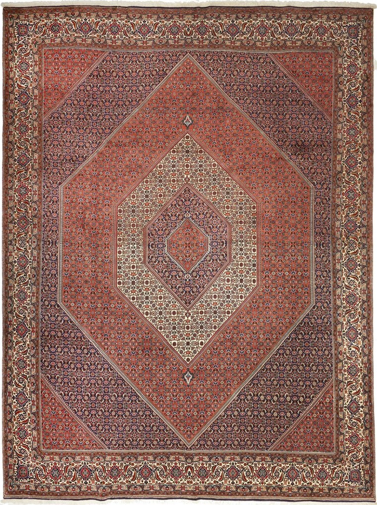 Bidjar Tappeto persiano 300 x 390 Rosso (Iran) Annodato A Mano