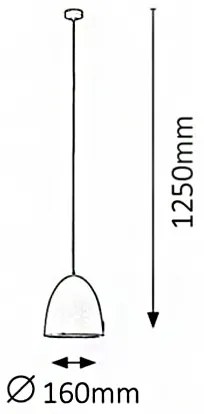 Rabalux 2589 - Lampadario OLIVIA 1xE27/60W/230V