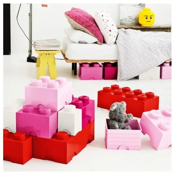 Scatola portaoggetti rosa scuro - LEGO®