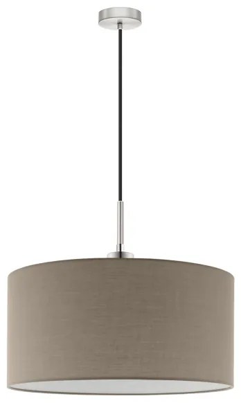 Eglo - Lampadario LED a cavo TUNJA 1xE27/60W/230V taupe