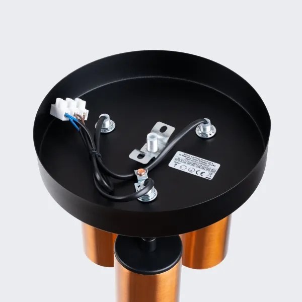 Sollux SL.1377 - Faretto WINX 3xGU10/10W/230V nero/rame