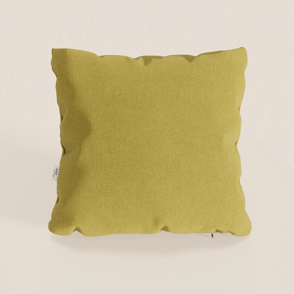 Honey cuscino disponibile in diversi colori realizzato in tessuto simil cotone impermeabile T13 giallo