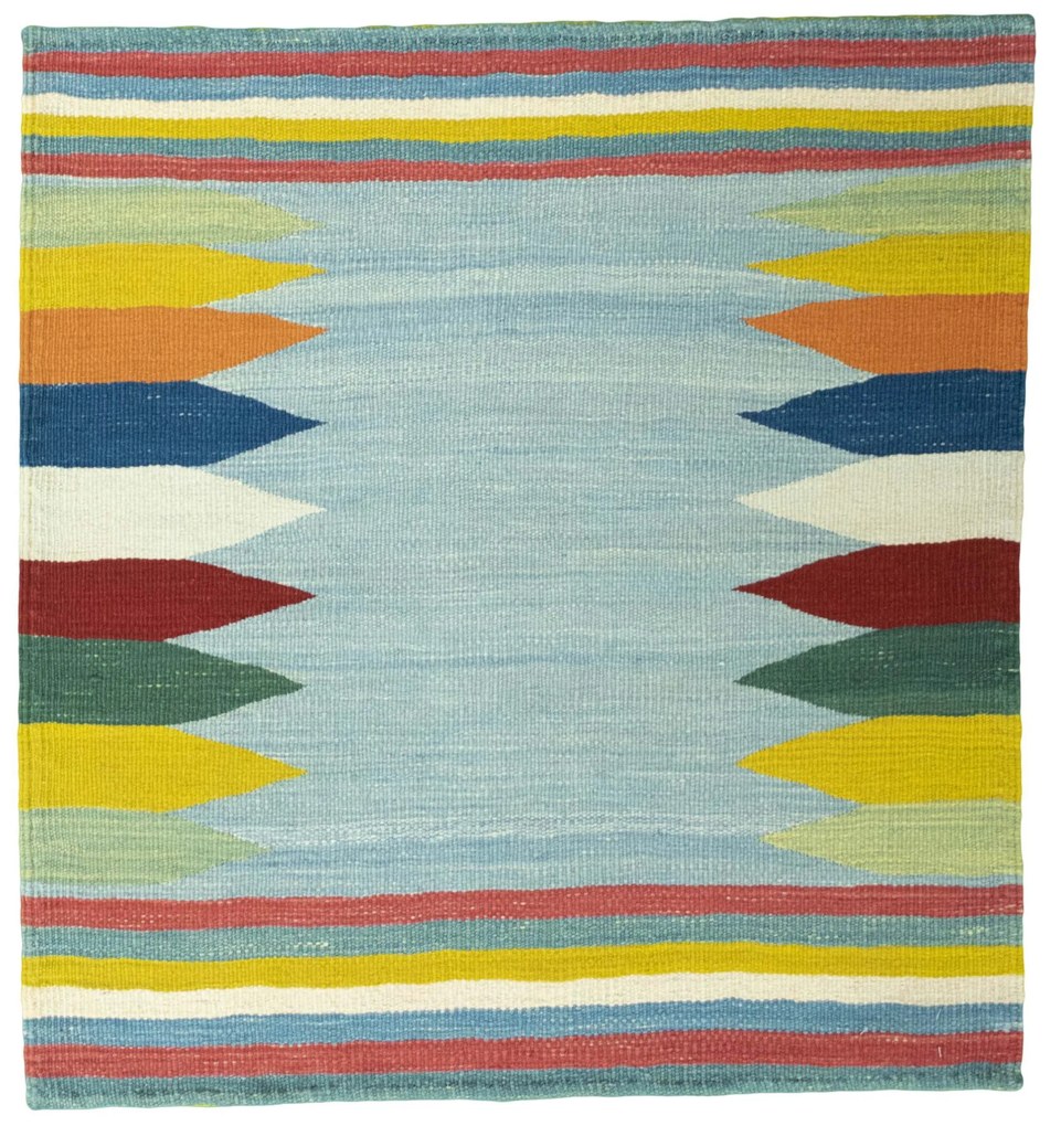 Kilim Tappeto persiano 90 x 80 Blu (Iran) Tessuto A Mano