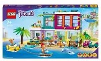 Lego friends 41709 casa delle vacanze sulla spiaggia, con piscina e mini bamboline mia, costruzioni per bambini di 7+ anni