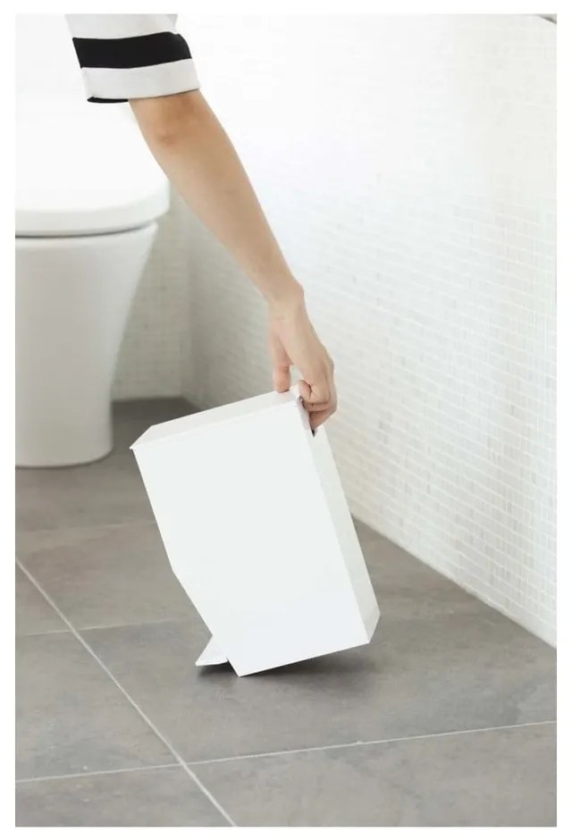 Cestino da bagno bianco , 390 ml Tower - YAMAZAKI