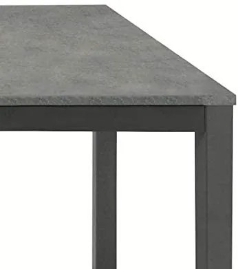 Tavolo SANREMO in metallo e cemento grigio allungabile 110&#215;70 cm &#8211; 160&#215;70 cm