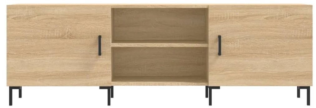 Mobile porta tv rovere sonoma 150x30x50 cm in legno multistrato