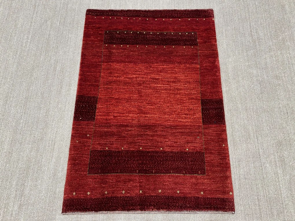 Loribaft Tappeto 150x110 Rosso (Iran) Annodato A Mano