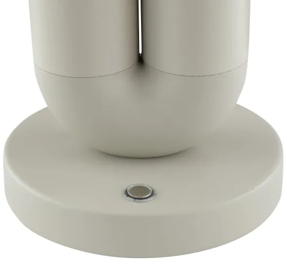 Brilliant - Lampada da tavolo LED dimmerabile ricaricabile a sfioramento SAYU LED/2,5W/5V 2700K IP44 grigia