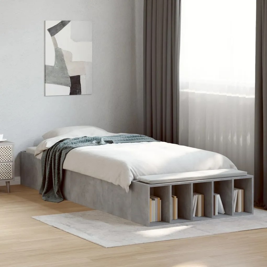 Giroletto grigio cemento 100x200 cm in legno multistrato