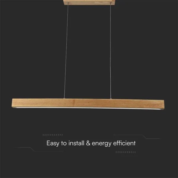 Lampadario LED a sospensione con filo LED/12W/230V 4000K marrone