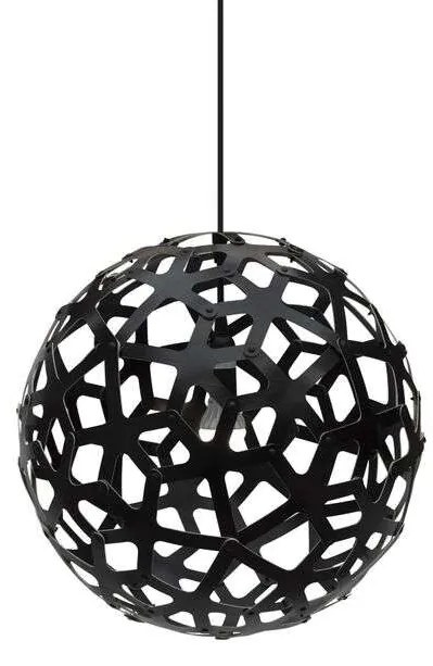 David Trubridge - Coral Lampada a Sospensione Ø40 Nero 2 Lati David Trubridge