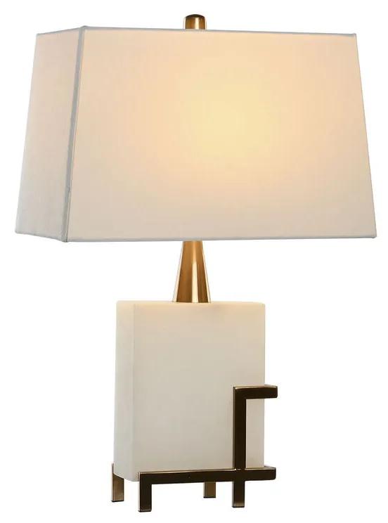Lampada da tavolo DKD Home Decor 40 x 23 x 62 cm Dorato Metallo Bianco 220 V 60 W