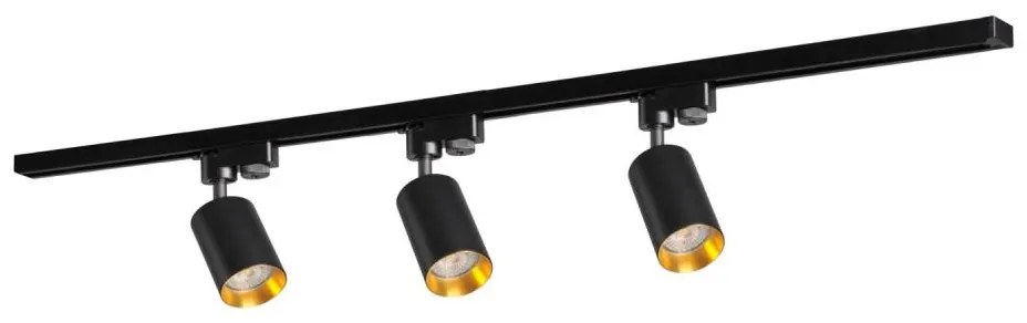 Faretto per sistema a binario MARIBEL 3xGU10/10W/230V +1 m rotaia sistema