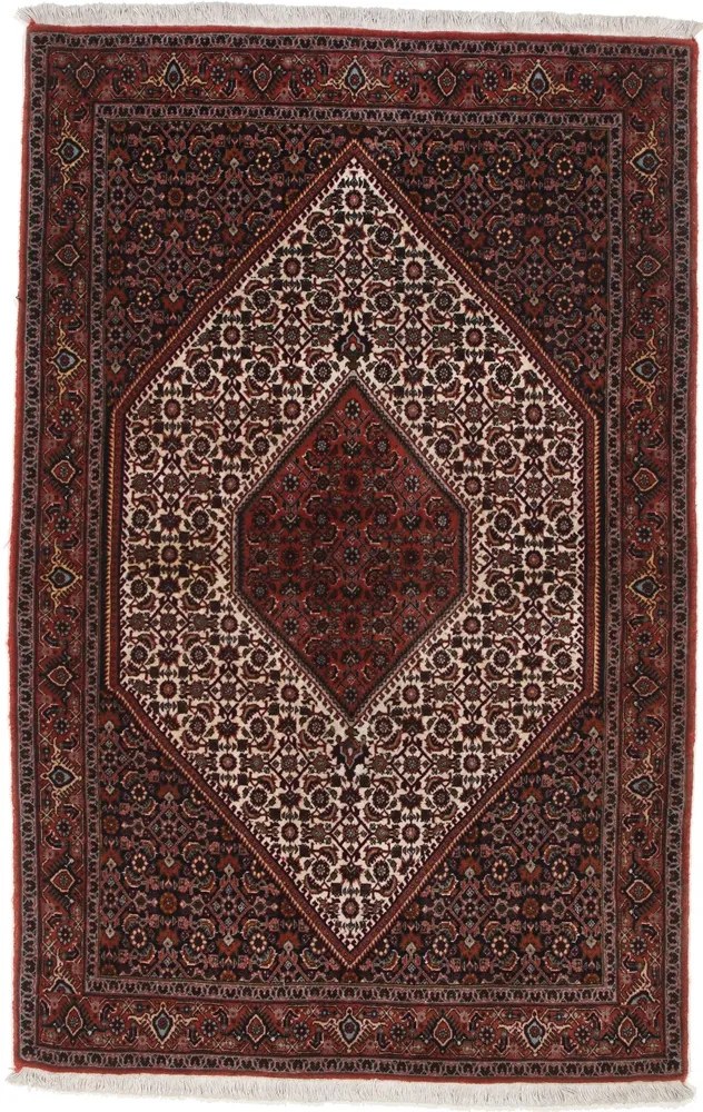 Bidjar Tappeto 110 x 180 Rosso (Iran) Annodato A Mano