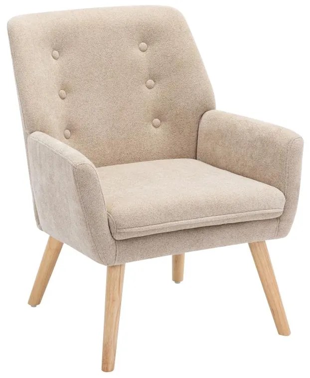 Poltrona in Tessuto Beige - SERINO