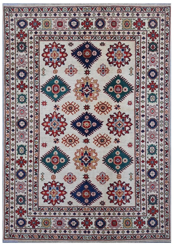 Kazak Tappeto 240x170 (Pakistan) Annodato A Mano