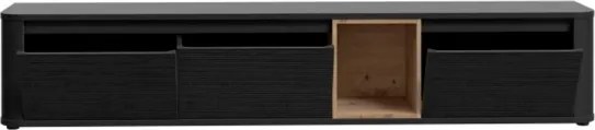 Mobile TV Sospeso 3 Ante 215x40x40 Con Vano A Giorno Lehman Rovere Scuro