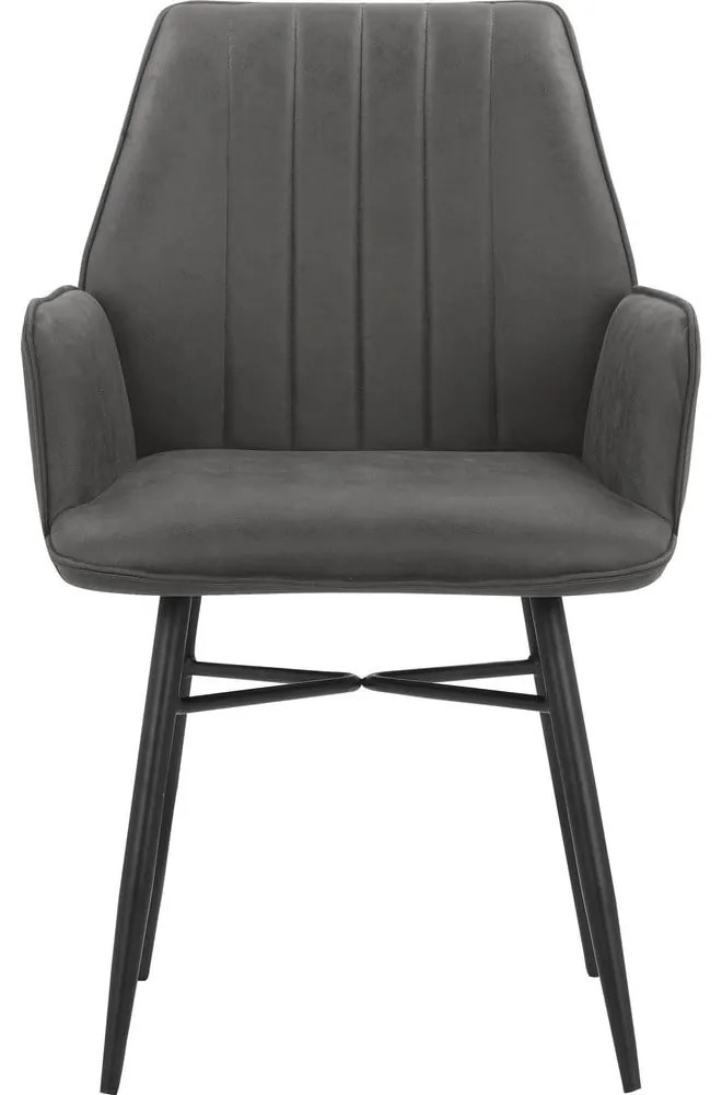 Set di sedie da pranzo color antracite 2 pz Anzo - Støraa