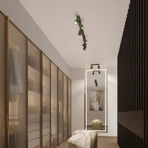 Brilagi - Faretto CRESTO 2xGU10/10W/230V verde