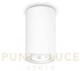 Look round lampada da soffitto in gesso bianco 1 luce attacco gu10 ...