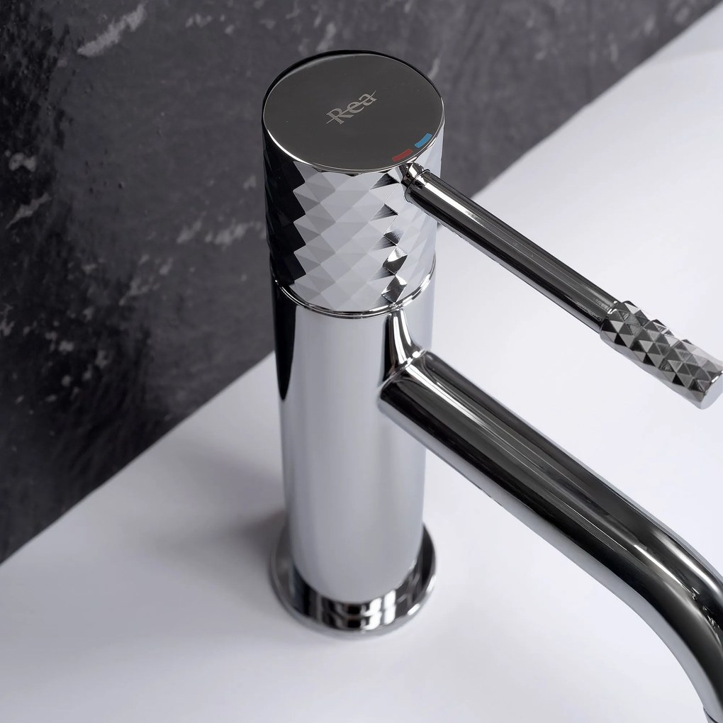 Rubinetto da lavabo Rea Lungo Diamond Chrome
