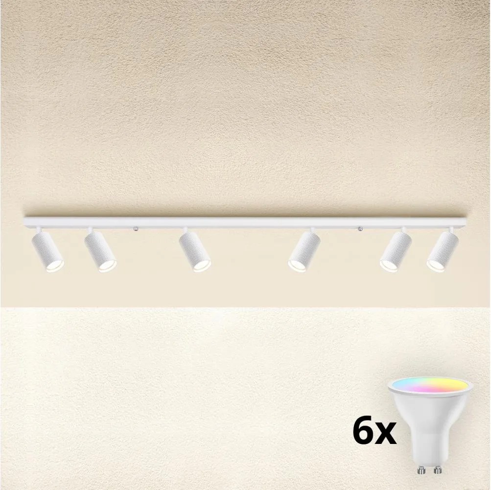 Brilagi - Faretto LED RGBW dimmerabile SELE MODERN 6xGU10/6,5W/230V Wi-Fi bianco