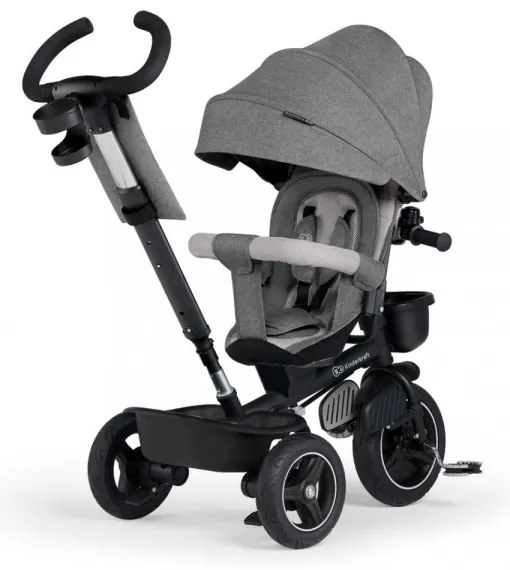 KINDERKRAFT select - Triciclo per bambini 5in1 SPINSTEP grigio