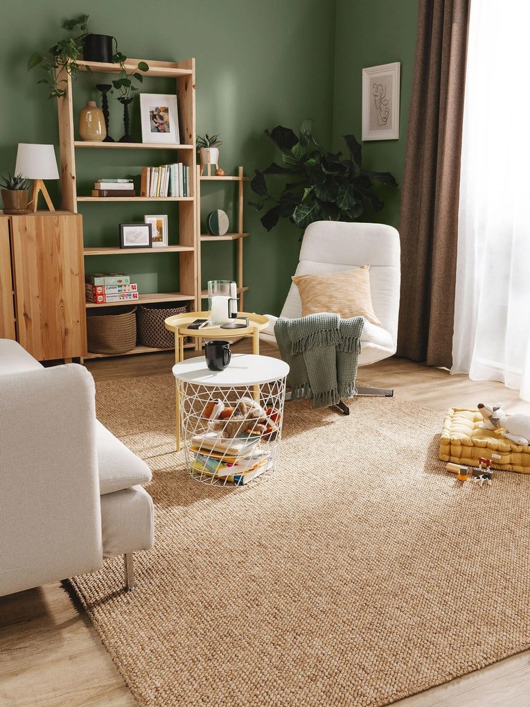 benuta Nest Tappeto lavabile Enzo Marroncino 200x290 cm - Tappeto design moderno soggiorno
