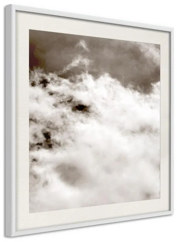 Poster  Clouds  Cornice Quadri Cornice nera con pass-partout, Larghezza x Altezza Home decor 20x20