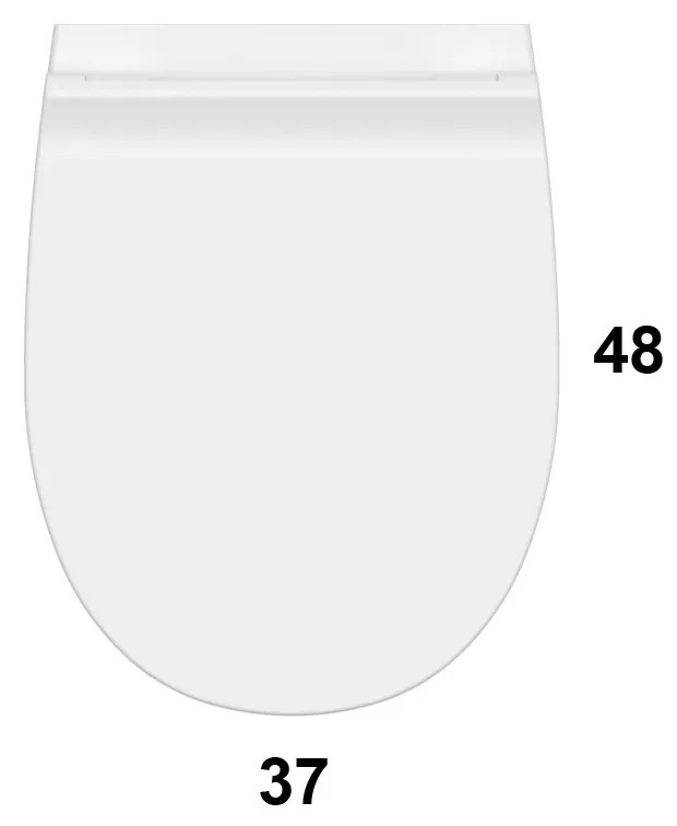 Ceramica Globo 4all Wc Sospeso Senza Brida senza sedile in ceramica Bianco Lucido