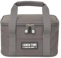 Borsa porta pranzo termica 4,8 L grigio con manici