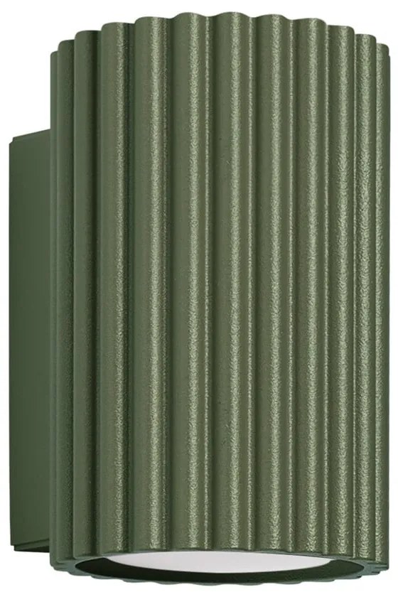 Lampada da parete verde Gleam – Sollux