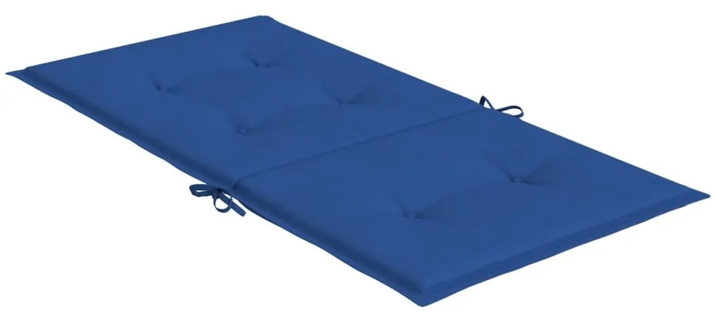 Cuscini per Sedia 4 pz Blu Reale 100x50x3 cm in Tessuto Oxford