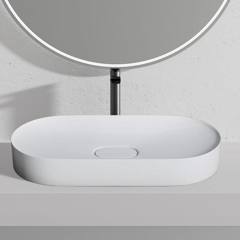 Lavabo in conglomerato IRIS 71 CM White