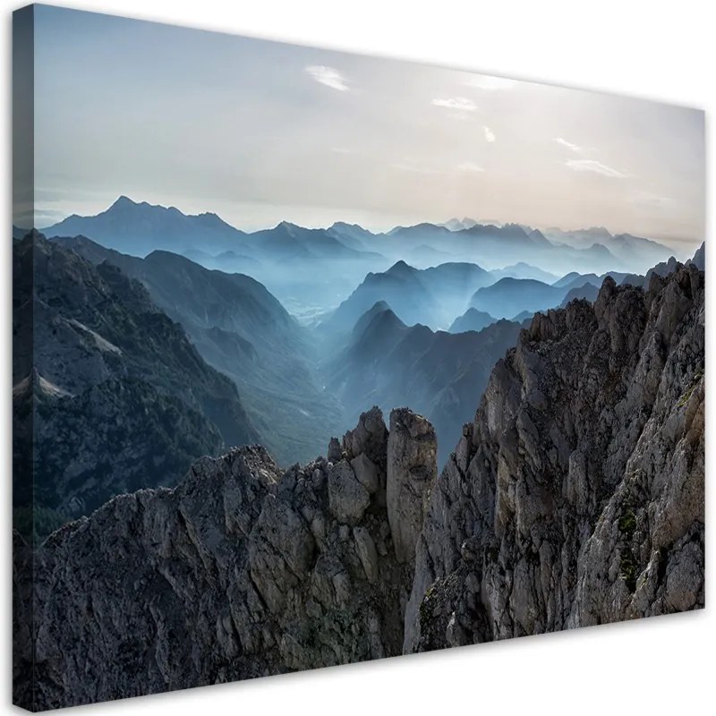 Quadro su tela, Montagne del paesaggio  Dimensioni 100x70